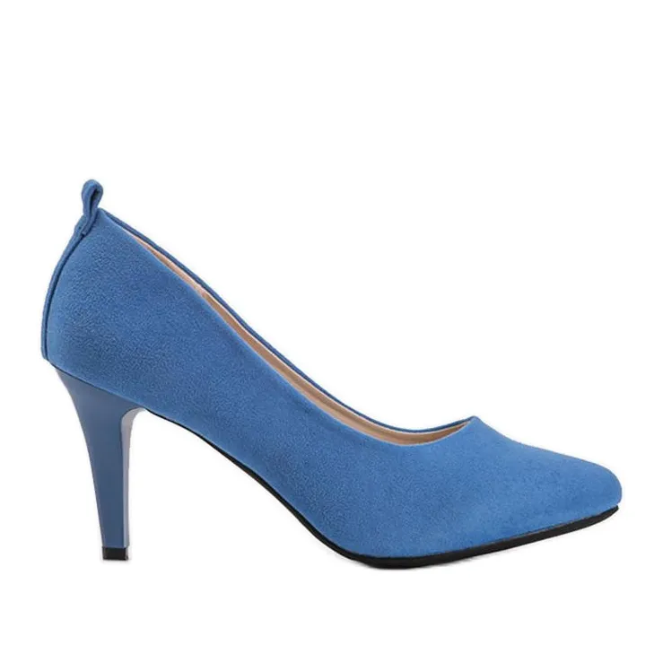 Blauwe pumps op naaldhak van Cameron