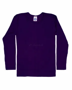 Cosilana Kindershirt van wol/zijde - paars