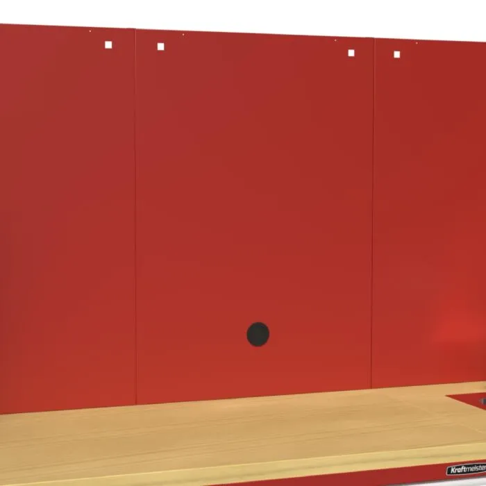 Kraftmeister Expert wand met kabeldoorvoer 102 cm rood