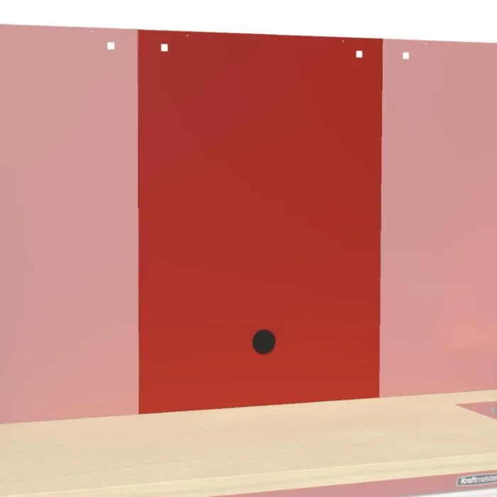 Kraftmeister Expert wand met kabeldoorvoer 102 cm rood